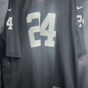 Nike Men's Black and White Jersey
